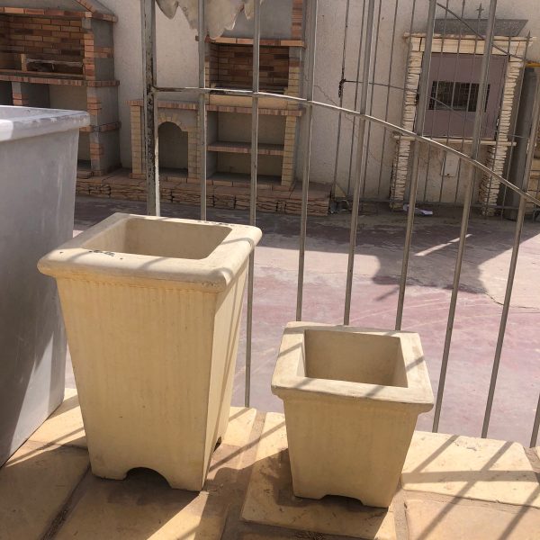 Pot de fleur extérieur en béton GRC