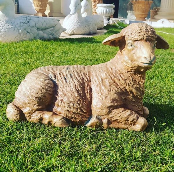 statue mouton en béton fibre pour intérieur ou extérieur