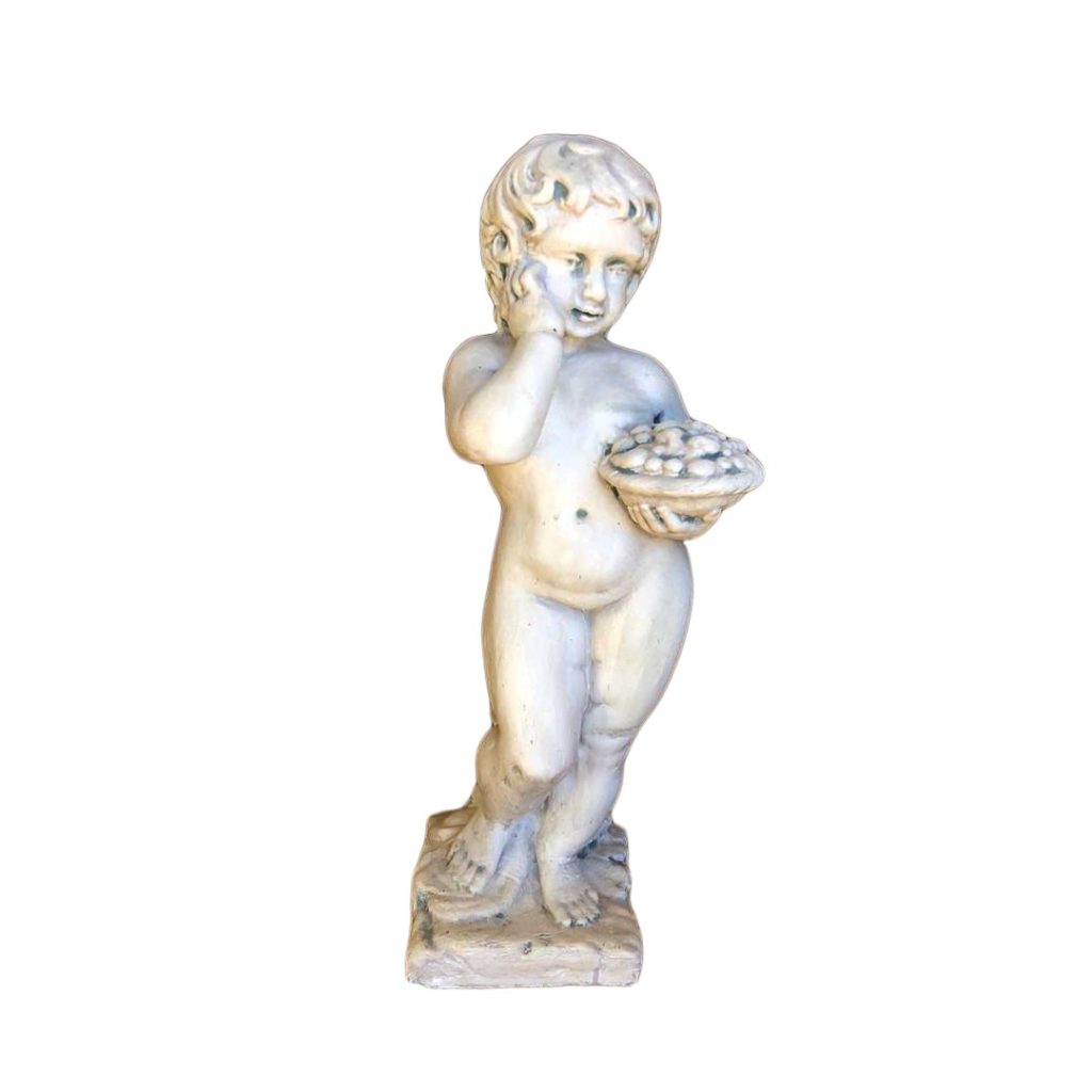 Statue 'enfant aux fruits': S34