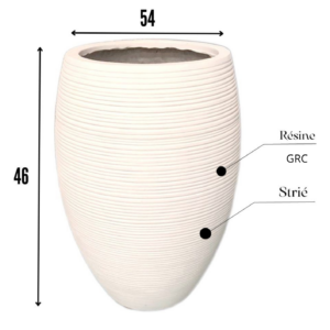 Bac à fleur forme rond (CP032)