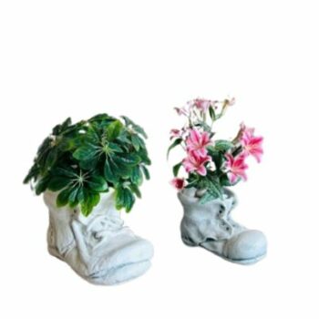 Bac à fleur forme de chaussure en béton fibré (BF023)