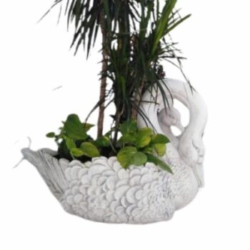 Bac à fleur cygne en béton fibré (BF024)