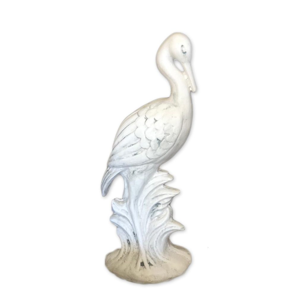 Statue 'Oiseau Élégant sur Feuillage':S36