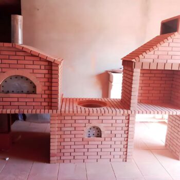 Barbecue et four pizza en brique réfractaires (BB003)