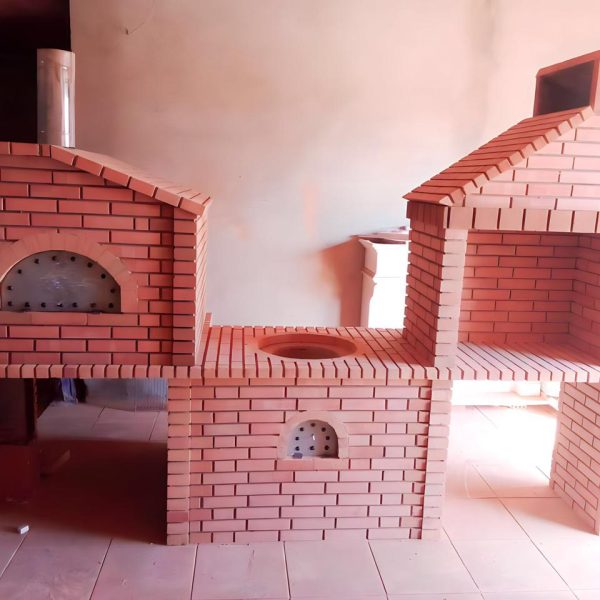 Barbecue et four pizza en brique réfractaires (BB003)