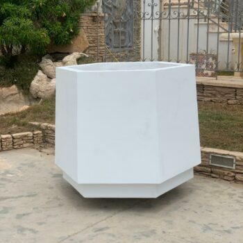 Bac à fleur hexagonal en GRC (BF002)