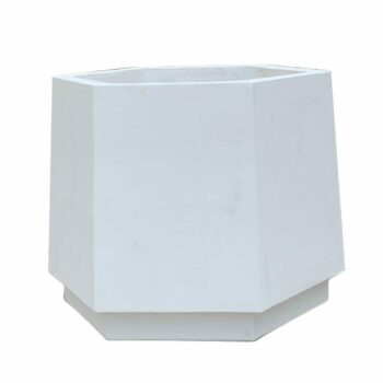 Bac à fleur hexagonal en GRC (BF002)