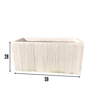 Unique cache pot rectangulaire structuré:CP16