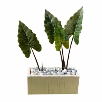 Unique cache pot rectangulaire structuré:CP16