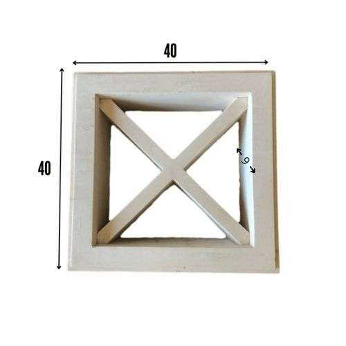 Claustra en béton carre croise (CL8) – Image 3