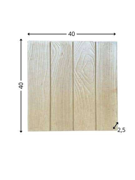 Dallage effet bois 40*40 en béton fibré (DL1017) – Image 3