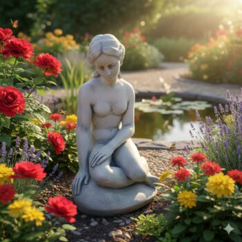 Statue ‘femme nue assise’:S13