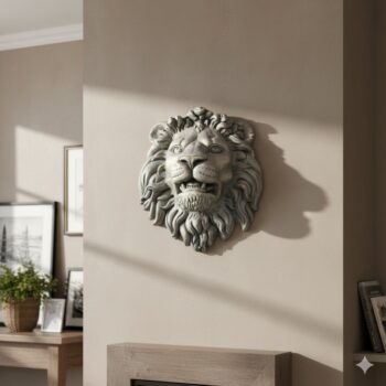 Unique tête de Lion Sculptée:TL03