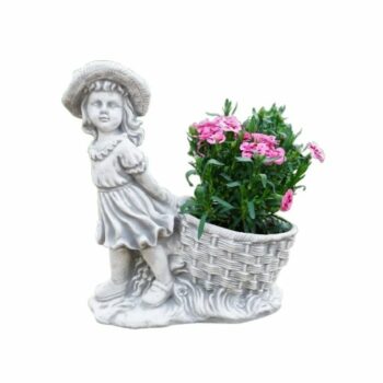Bac à fleur forme fille en GRC