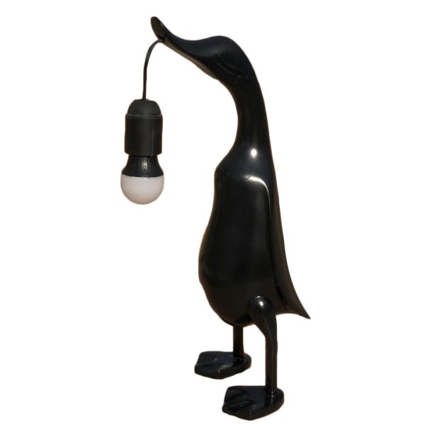 lampe canard courreur en resine pour interieur