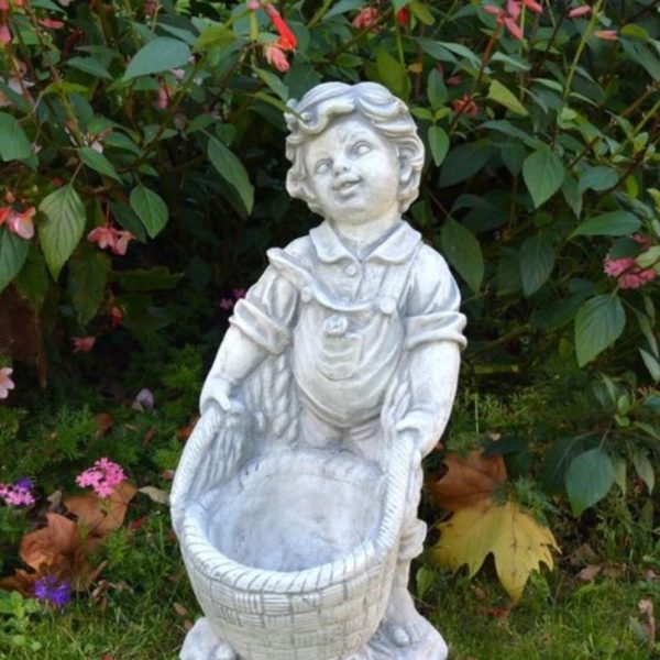 Bac à fleur forme garçon en GRC