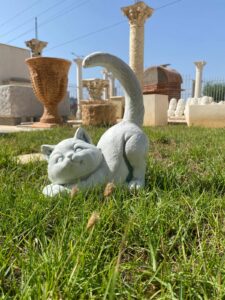 Unique statue de chaton:S44
