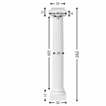 Adorable pilier décoratif Classique:P3