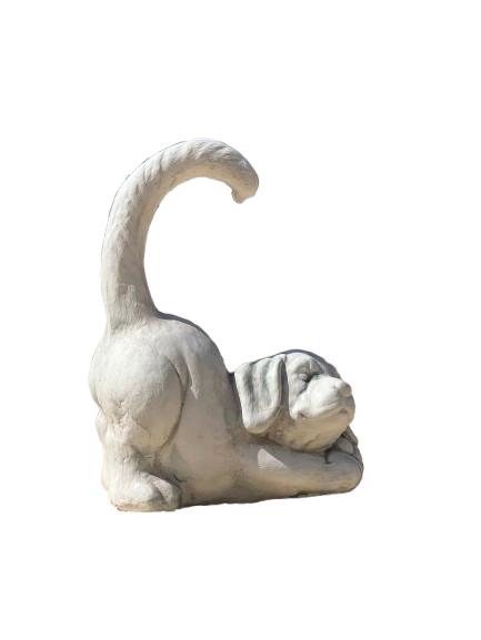 Unique statue de chiot:S45