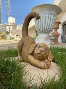 Unique statue chiot:S45