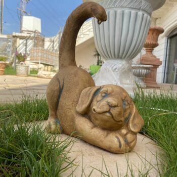 Unique statue de chiot:S45