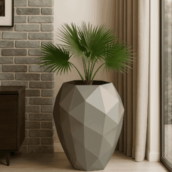 Bac a fleur forme de « DIAMANT » Résine (BF_DIAMANT)