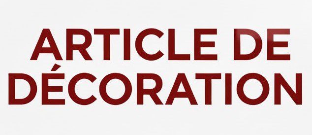 Article de décoration