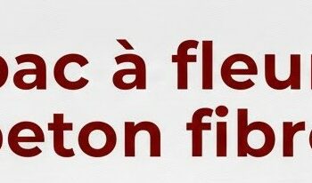 bac a fleur en beton fibre