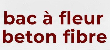 bac a fleur en beton fibre
