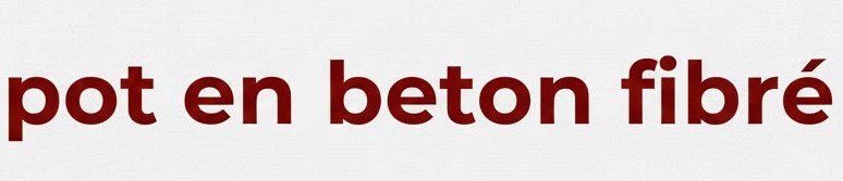pot en beton fibré