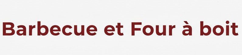 Barbecue et Four a boit