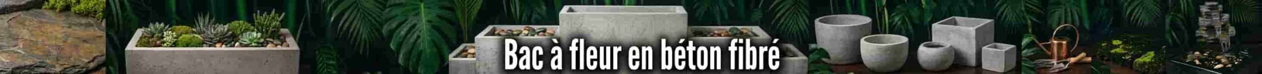 bac a fleur en beton fibre