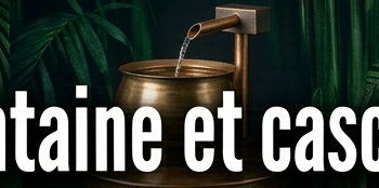 Fontaine et cascade
